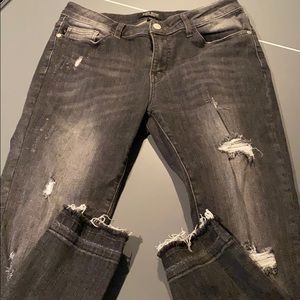 Judy Blue Distressed Black Jeans